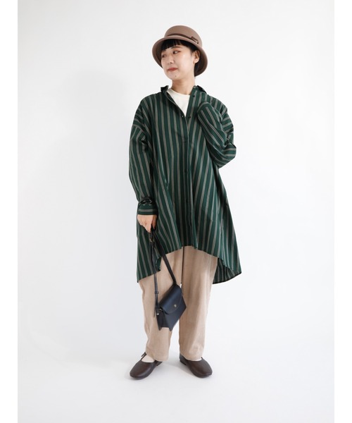 Samansa Mos2（サマンサ モスモス）の「太コーデュロイタックパンツ（その他パンツ・レディース・ピンク/ベージュ/ネイビー/ブラウン・ﾌﾘ-）」の12枚目の写真