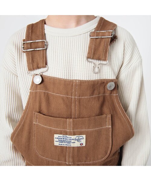 BREEZE（ブリーズ）の「サロペット（サロペット/オーバーオール・キッズ・ブルー/キャメル/ネイビー・80/110/100/120/130/90）」の4枚目の写真