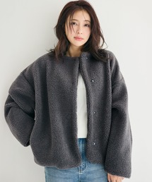 coca（coca）（コカ）の「＼新色登場／ノーカラーボアブルゾン（ブルゾン・レディース）」