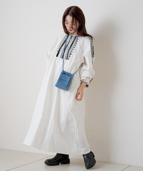 Kastane（カスタネ）の「【新色追加】ポケット付きミニショルダーBAG（ショルダーバッグ・レディース・アイボリー/ブラック/グリーン系その他/ブルー/パープル・FREE）」の11枚目の写真