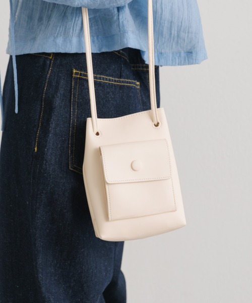 Kastane（カスタネ）の「【新色追加】ポケット付きミニショルダーBAG（ショルダーバッグ・レディース・アイボリー/ブラック/グリーン系その他/ブルー/パープル・FREE）」の18枚目の写真