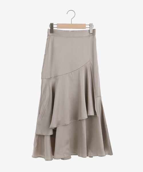 MAJESTIC LEGON（マジェスティックレゴン）の「サテンティアードスカート（スカート・レディース・アイボリー/モカ/グレー・SMALL/MEDIUM）」の21枚目の写真
