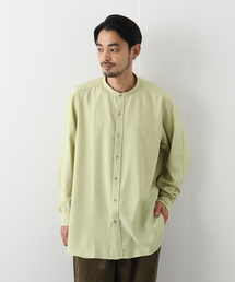 EDIFICE LA BOUCLE | 【LA BOUCLE / ラブークル】スタンドカラーシャツ MILLED W/Pe/Ry(シャツ/ブラウス)