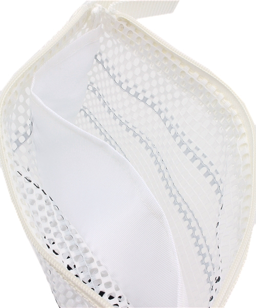 LBC(エルビーシー)の「Staff bag/MESH (クラッチバッグ・レディース・ホワイト/ネイビー・ONE SIZE)」の5枚目の写真
