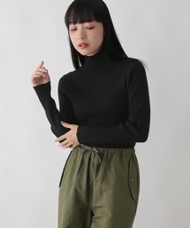 LOWRYS FARM | １２Ｇカラーリブタートル　294873(ニット/セーター)
