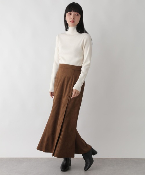 LOWRYS FARM(ローリーズファーム)の「12Gカラーリブタートル 294873(ニット/セーター・レディース・ホワイト/ブラウン/レッド/グリーン/ブラック・FREE)」の7枚目の写真