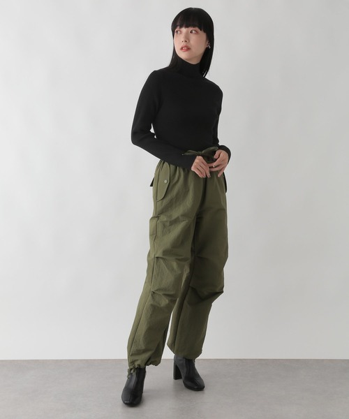 LOWRYS FARM(ローリーズファーム)の「12Gカラーリブタートル 294873(ニット/セーター・レディース・ホワイト/ブラウン/レッド/グリーン/ブラック・FREE)」の9枚目の写真