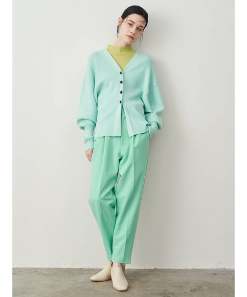 ELENDEEK（エレンディーク）の「ウエストコンシャスニットカーディガン（カーディガン/ボレロ・レディース・ライトグレー/ブラック/ミント・FREE）」の5枚目の写真