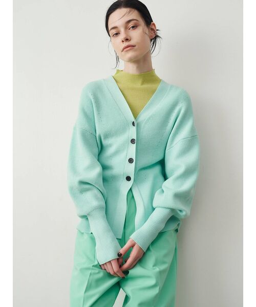 ELENDEEK（エレンディーク）の「ウエストコンシャスニットカーディガン（カーディガン/ボレロ・レディース・ライトグレー/ブラック/ミント・FREE）」の7枚目の写真