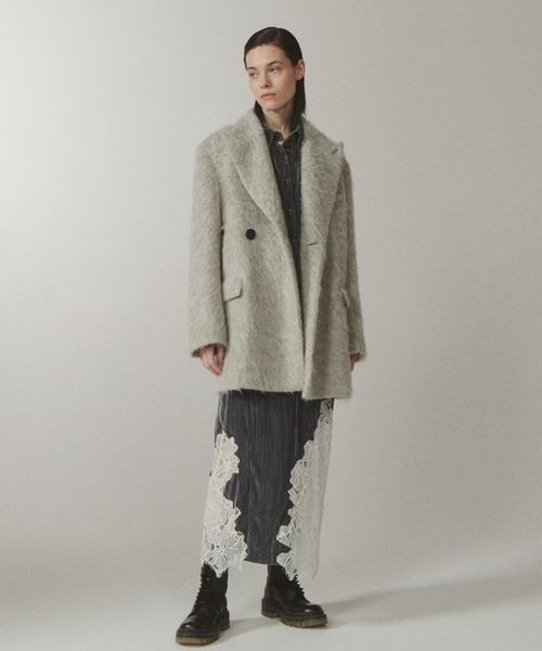 LE CIEL BLEU(ルシェルブルー)の「スリーアルパカシャギーテーラードジャケット / Suri Alpaca Shaggy Tailored Jacket(その他アウター・レディース・グレー/ブラウン・36)」の22枚目の写真