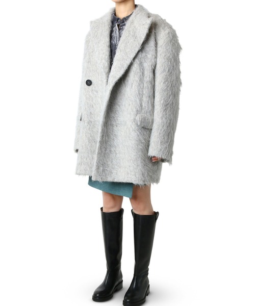 LE CIEL BLEU(ルシェルブルー)の「スリーアルパカシャギーテーラードジャケット / Suri Alpaca Shaggy Tailored Jacket(その他アウター・レディース・グレー/ブラウン・36)」の3枚目の写真