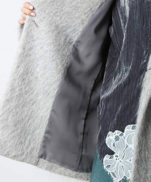 LE CIEL BLEU(ルシェルブルー)の「スリーアルパカシャギーテーラードジャケット / Suri Alpaca Shaggy Tailored Jacket(その他アウター・レディース・グレー/ブラウン・36)」の9枚目の写真