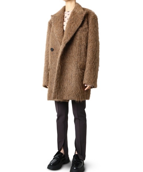 LE CIEL BLEU(ルシェルブルー)の「スリーアルパカシャギーテーラードジャケット / Suri Alpaca Shaggy Tailored Jacket(その他アウター・レディース・グレー/ブラウン・36)」の12枚目の写真
