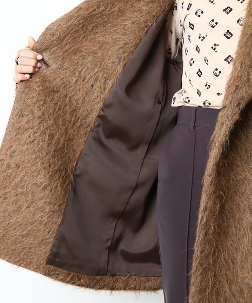 LE CIEL BLEU(ルシェルブルー)の「スリーアルパカシャギーテーラードジャケット / Suri Alpaca Shaggy Tailored Jacket(その他アウター・レディース・グレー/ブラウン・36)」の17枚目の写真
