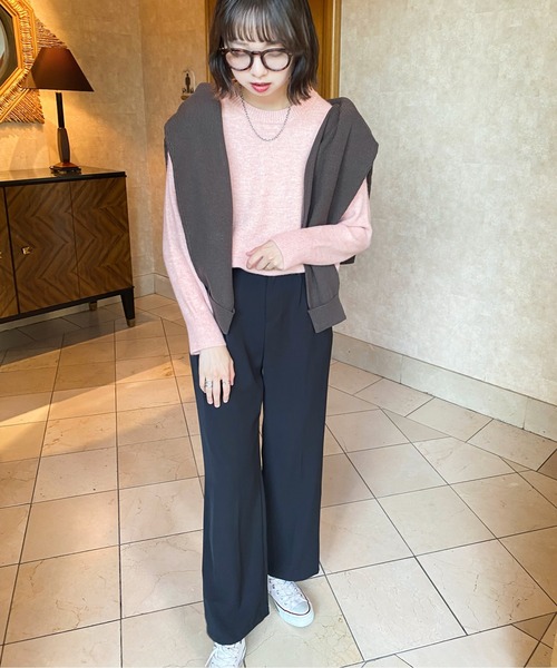 Ambre Ciel(アンブルシエル)の「もちもちシャーベットニット/【WEB/EC限定商品】(ニット/セーター・レディース・オレンジ/ピンク・FREE)」の6枚目の写真