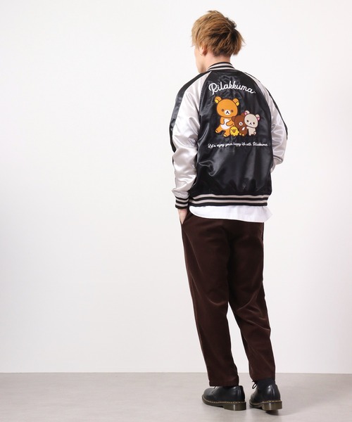 FUNALIVE（ファンアライブ）の「リラックマ キイロイトリ スカジャン（スカジャン・レディース・レッド/レッド系その他/ブラック/ブラック系その他・L/LL/M）」の11枚目の写真