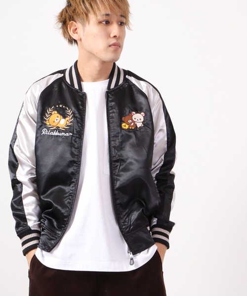 FUNALIVE（ファンアライブ）の「リラックマ キイロイトリ スカジャン（スカジャン・レディース・レッド/レッド系その他/ブラック/ブラック系その他・L/LL/M）」の7枚目の写真