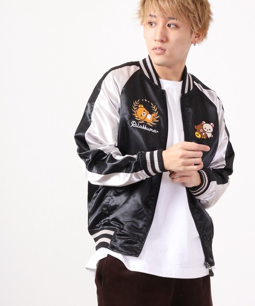 FUNALIVE（ファンアライブ）の「リラックマ キイロイトリ スカジャン（スカジャン・レディース・レッド/レッド系その他/ブラック/ブラック系その他・L/LL/M）」の8枚目の写真