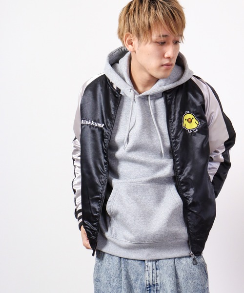 FUNALIVE（ファンアライブ）の「リラックマ キイロイトリ スカジャン（スカジャン・レディース・レッド/レッド系その他/ブラック/ブラック系その他・L/LL/M）」の14枚目の写真