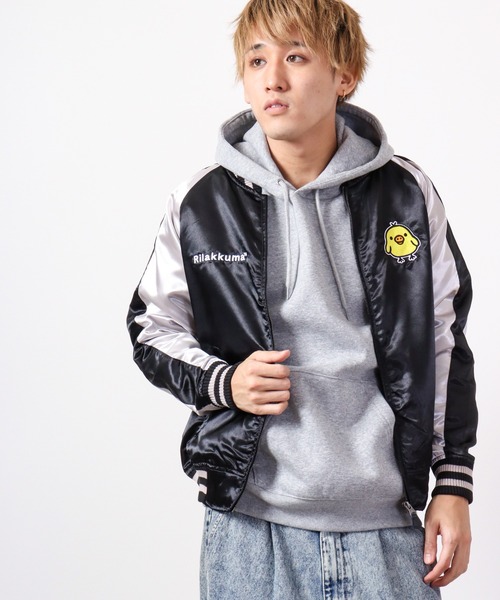 FUNALIVE（ファンアライブ）の「リラックマ キイロイトリ スカジャン（スカジャン・レディース・レッド/レッド系その他/ブラック/ブラック系その他・L/LL/M）」の15枚目の写真