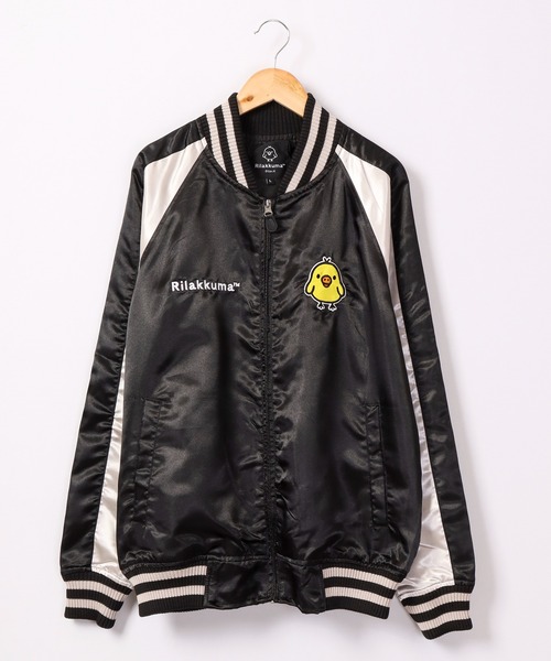 FUNALIVE（ファンアライブ）の「リラックマ キイロイトリ スカジャン（スカジャン・レディース・レッド/レッド系その他/ブラック/ブラック系その他・L/LL/M）」の12枚目の写真