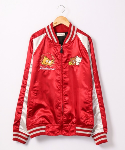 FUNALIVE（ファンアライブ）の「リラックマ キイロイトリ スカジャン（スカジャン・レディース・レッド/レッド系その他/ブラック/ブラック系その他・L/LL/M）」の19枚目の写真