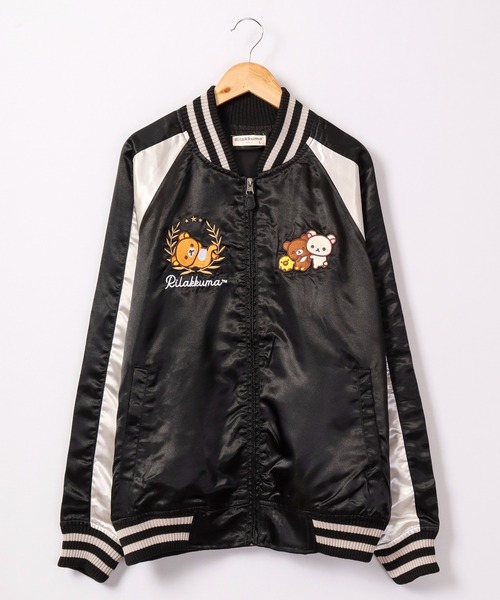 FUNALIVE（ファンアライブ）の「リラックマ キイロイトリ スカジャン（スカジャン・レディース・レッド/レッド系その他/ブラック/ブラック系その他・L/LL/M）」の5枚目の写真