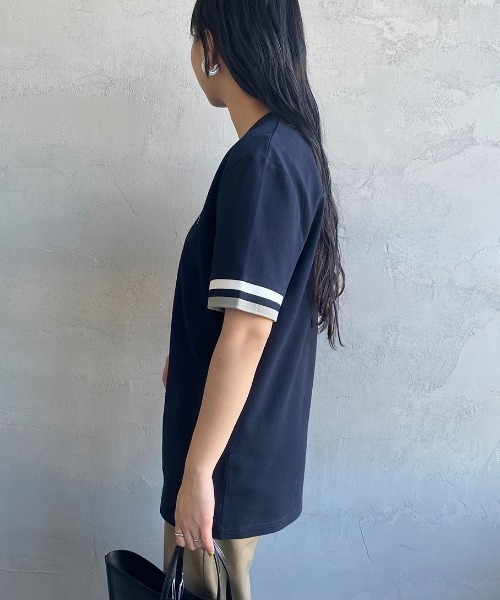 FRED PERRY/フレッドペリー] ボールドティップライン ワンポイントロゴ
