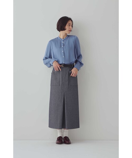 human woman(ヒューマンウーマン)の「◆マリン風デニムスカート(デニムスカート・レディース・ネイビー・SMALL/MEDIUM)」の4枚目の写真