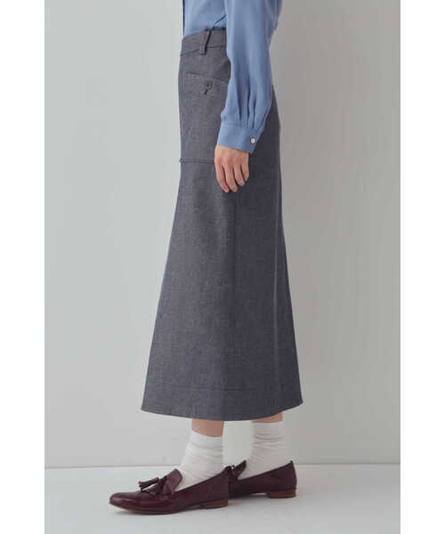 human woman(ヒューマンウーマン)の「◆マリン風デニムスカート(デニムスカート・レディース・ネイビー・SMALL/MEDIUM)」の9枚目の写真