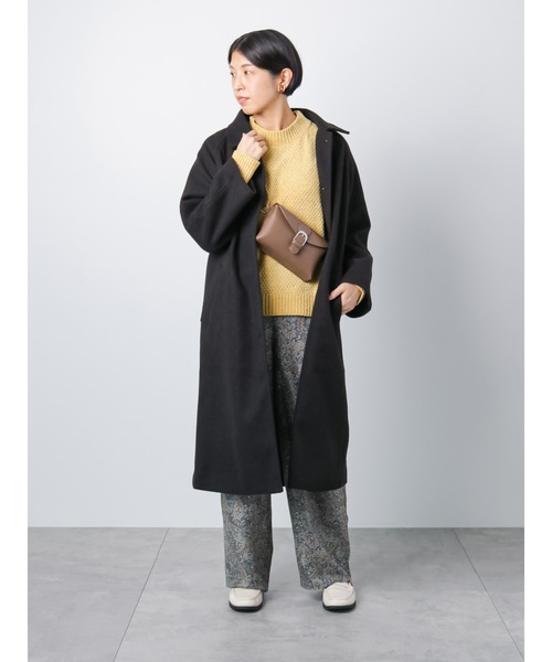 Lugnoncure（ルノンキュール）の「ステンカラーコート（ステンカラーコート・レディース・ブラック/モカ/ベージュ・ﾌﾘ-）」の2枚目の写真