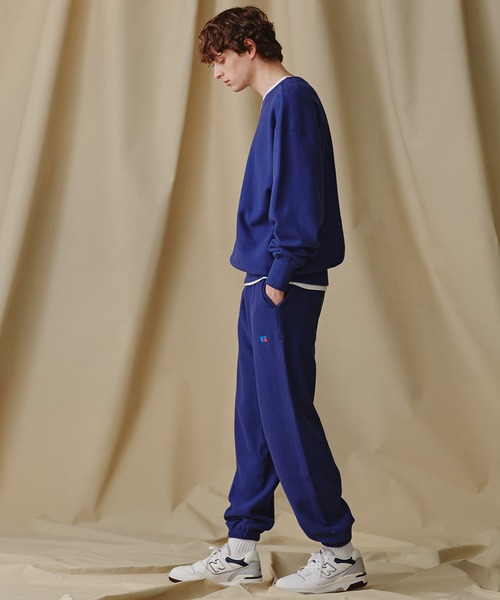 RUSSELL ATHLETIC×BLUE BLUE 別注 ナイロンセットアップ Russell Athletic トレーナー スウェット 「RUSSELL ATHLETIC