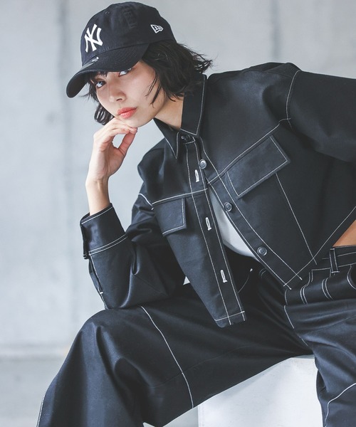 PAGEBOY(ページボーイ)の「ステッチワークショートジャケシャツ(シャツ/ブラウス・レディース・オフホワイト/ブラック/カーキ・FREE)」の12枚目の写真