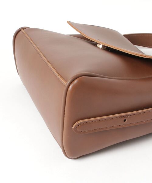 ブラウン ショルダーバッグ スナップボタン付き Amazon | [豊岡鞄]ショルダーバッグ 豊岡鞄 皮革横カブセ