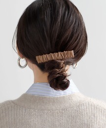 レザー」に該当するバレッタ/ヘアクリップファッション通販