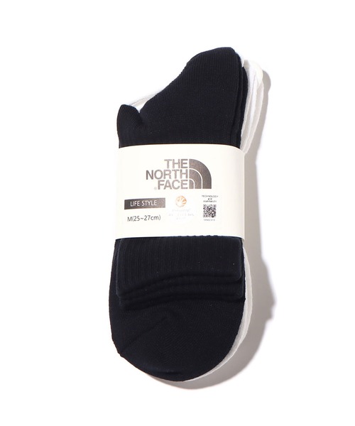 THE NORTH FACE(ザノースフェイス)の「THE NORTH FACE TNF LOGO 2P CREW / ザ・ノース・フェイス TNF ロゴ 2P クルー(ソックス/靴下・メンズ・ブラック・S/M/L)」の5枚目の写真