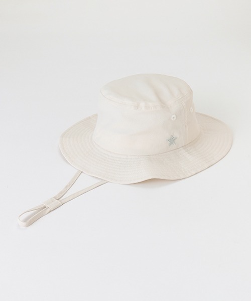 petit main（プティマイン）の「【撥水加工】サファリハット（キャップ・キッズ・ブラック/ライトカーキ/ライトベージュ・50cm/54cm/52cm）」の2枚目の写真