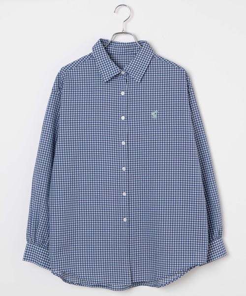 WEGO(ウィゴー)の「WEGO/【セットアップ対応】ロゴ刺繍ポコポコチェックボリュームスリーブシャツ(シャツ/ブラウス・レディース・ブルー系その他2/ブラック系その他2・FREE)」の22枚目の写真