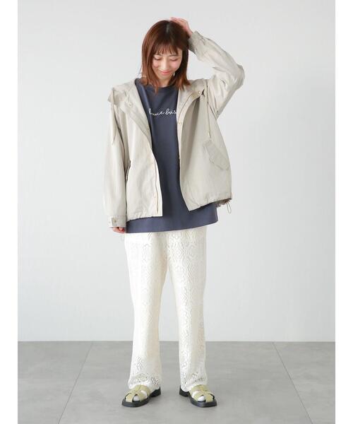 Lugnoncure（ルノンキュール）の「スクエアレースパンツ(セットアップ可)（その他パンツ・レディース・オフホワイト/ブラック・ﾌﾘ-）」の17枚目の写真