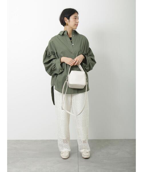 Lugnoncure（ルノンキュール）の「スクエアレースパンツ(セットアップ可)（その他パンツ・レディース・オフホワイト/ブラック・ﾌﾘ-）」の18枚目の写真