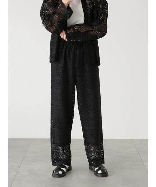 Lugnoncure（ルノンキュール）の「スクエアレースパンツ(セットアップ可)（その他パンツ・レディース・オフホワイト/ブラック・ﾌﾘ-）」の20枚目の写真