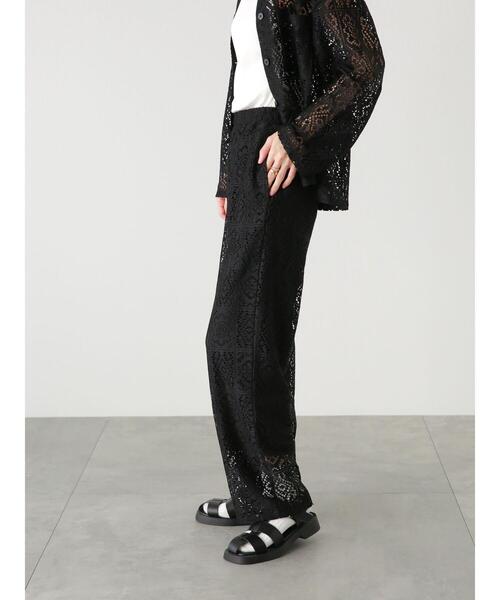 Lugnoncure（ルノンキュール）の「スクエアレースパンツ(セットアップ可)（その他パンツ・レディース・オフホワイト/ブラック・ﾌﾘ-）」の21枚目の写真