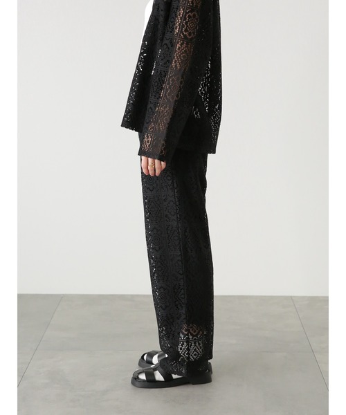 Lugnoncure（ルノンキュール）の「スクエアレースパンツ(セットアップ可)（その他パンツ・レディース・オフホワイト/ブラック・ﾌﾘ-）」の7枚目の写真