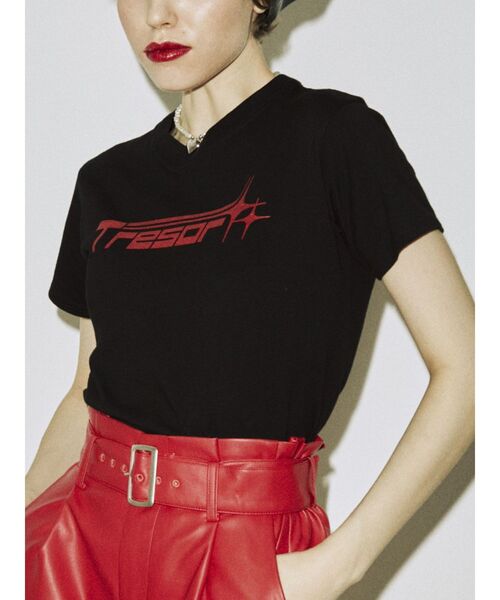 jouetie（ジュエティ）の「アイコンロゴフィットTシャツ（Tシャツ/カットソー・レディース・ブラック/オフホワイト/イエロー・MEDIUM）」の19枚目の写真