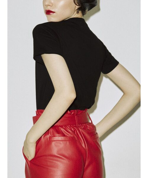 jouetie（ジュエティ）の「アイコンロゴフィットTシャツ（Tシャツ/カットソー・レディース・ブラック/オフホワイト/イエロー・MEDIUM）」の14枚目の写真