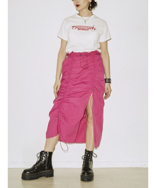 jouetie（ジュエティ）の「アイコンロゴフィットTシャツ（Tシャツ/カットソー・レディース・ブラック/オフホワイト/イエロー・MEDIUM）」の10枚目の写真