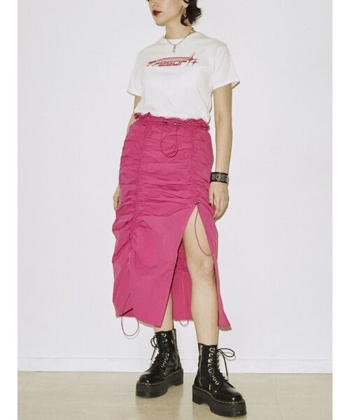 jouetie（ジュエティ）の「アイコンロゴフィットTシャツ（Tシャツ/カットソー・レディース・ブラック/オフホワイト/イエロー・MEDIUM）」の20枚目の写真