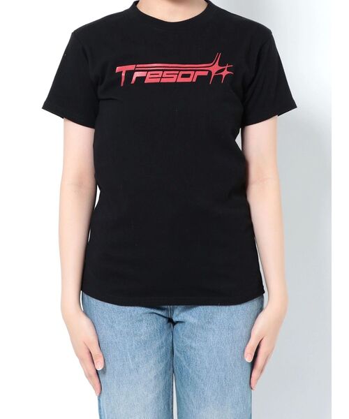 jouetie（ジュエティ）の「アイコンロゴフィットTシャツ（Tシャツ/カットソー・レディース・ブラック/オフホワイト/イエロー・MEDIUM）」の7枚目の写真