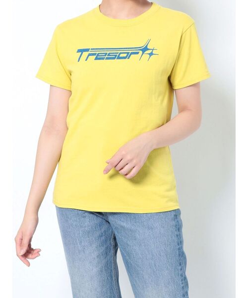 jouetie（ジュエティ）の「アイコンロゴフィットTシャツ（Tシャツ/カットソー・レディース・ブラック/オフホワイト/イエロー・MEDIUM）」の18枚目の写真