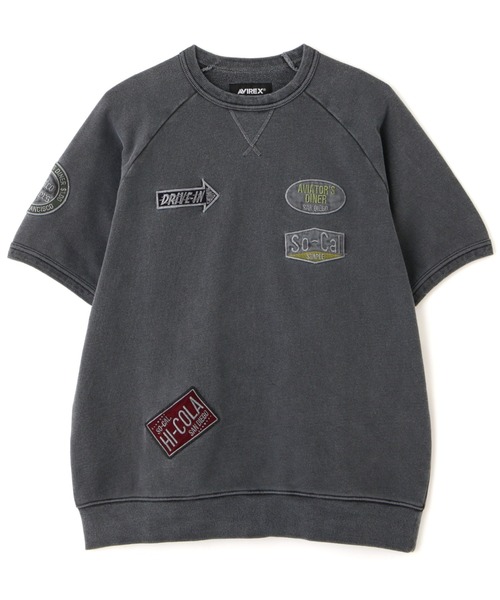 AVIREX(アヴィレックス)の「WEST COAST FADE WASH S/S SWEAT / ウエスト コースト フェイドウォッシュ 半袖 スウェット(Tシャツ/カットソー・メンズ・ブラック/イエロー/サンドベージュ・MEDIUM/LARGE/X-LARGE/XX-LARGE)」の2枚目の写真